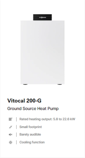 Ground source heat pump Vitocal 200-G